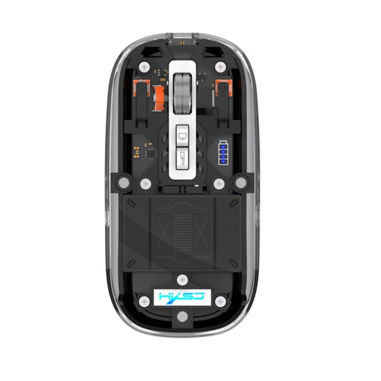 Mouse da gioco wireless a tre modalità con magnete trasparente HXSJ T900 Mouse da gioco wireless a tre modalità con magnete trasparente HXSJ T900